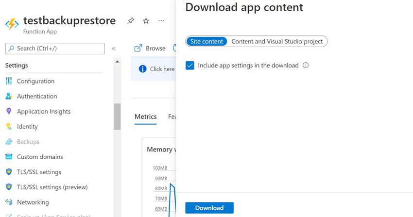 How To Take Backup And Restore A Function App In Azure